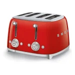 Smeg selection TSF03RDEU 50's Style Toster 4x4 Plastry – Błyszczący Czerwony