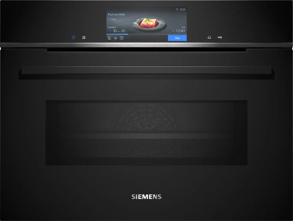 EE34.webp Siemens CM778GNB1B iQ700 Połączona pirolityczna kuchenka mikrofalowa cm. 60h45 - czarny - obrazek 1