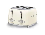 Smeg selection TSF03CREU 50's Style Toster 4x4 Plastry - Błyszczący Krem