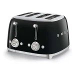 Smeg selection TSF03BLEU 50's Style Toster 4x4 Slices - Błyszcząca czerń